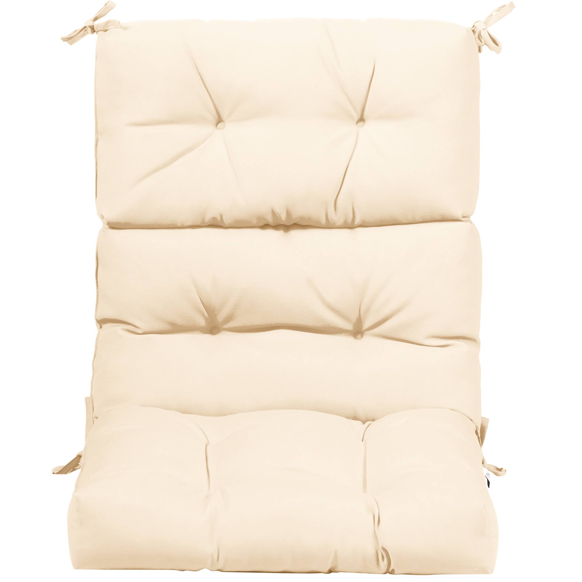 Alt View 9. Costway - Costway 22" x44"  Indoor Outdoor  Back Chair Cushion Tufted Pillow Patio Seating Pad - Beige.