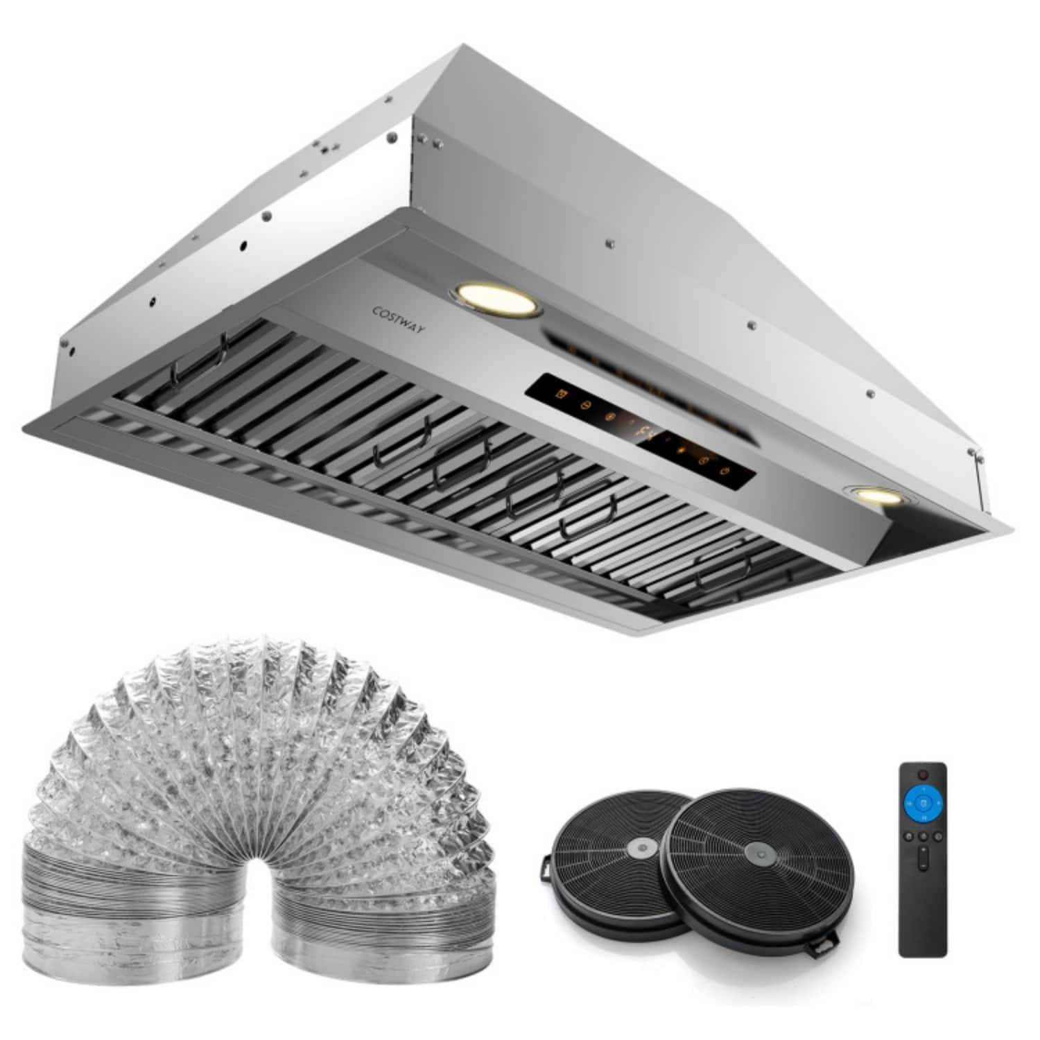 LUCKY ONE - 30 inches - Convertible - Under cabinet Range Hood - Silver