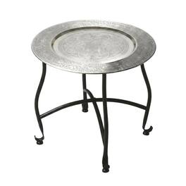 Butler Specialty - Moroccan Metal Tray Table - Multi-Color