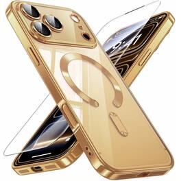 Kitcheniva - Protective Shockproof Case with Magnetic Ring For IPhone 16e Case Only - Gold