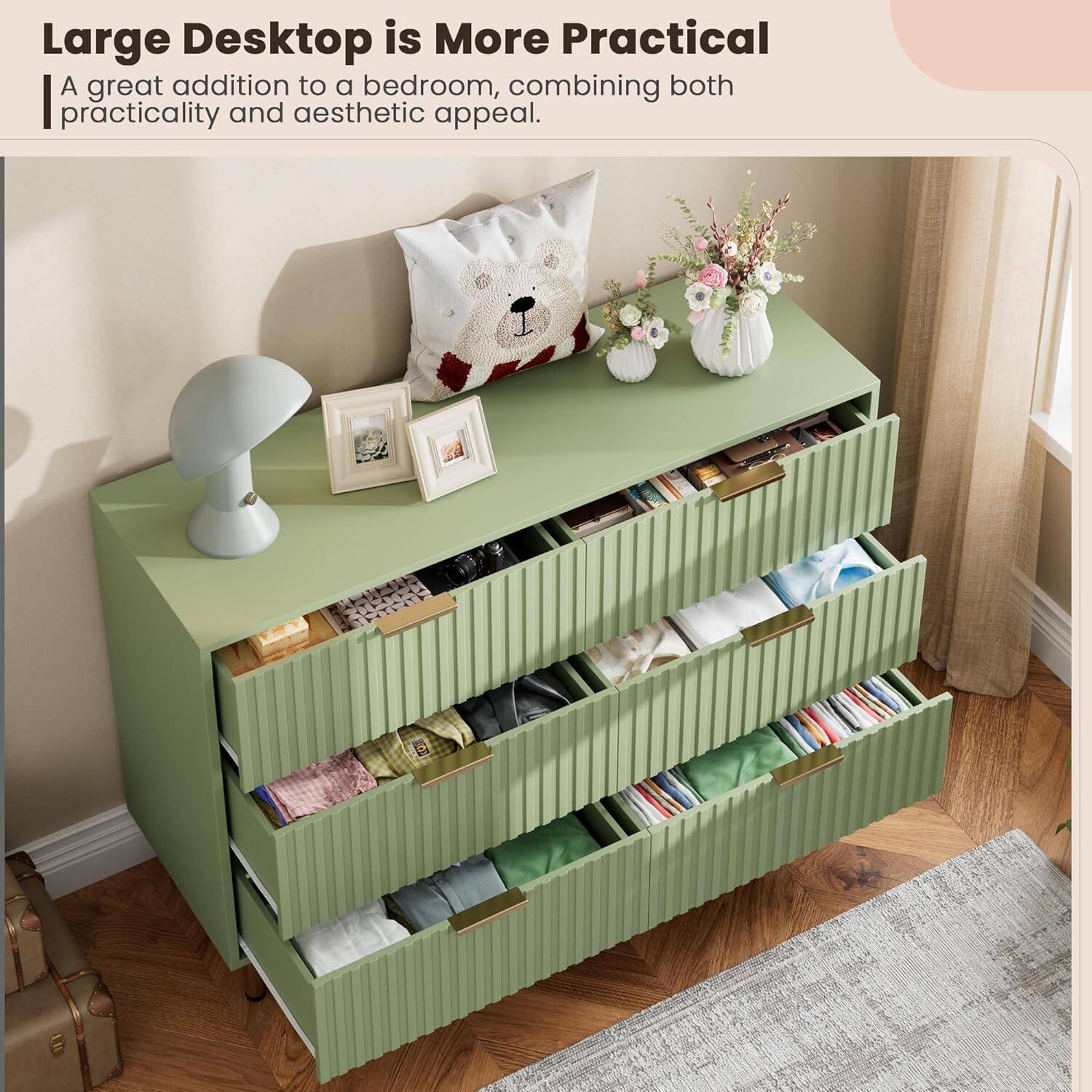 Large Desktop is More Practical

A great addition to a bedroom, combining both practicality and aesthetic appeal.