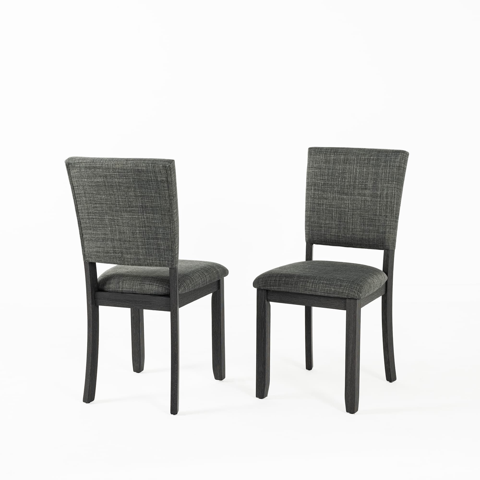 Vaczon - Set of 4 Transitional Upholstered Side Chairs Comfortable Dining or Accent Chairs for Kitchen Living Room and Office - Gray