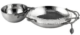 Jiallo - Elegance Sparkle leaf chip and dip - Silver