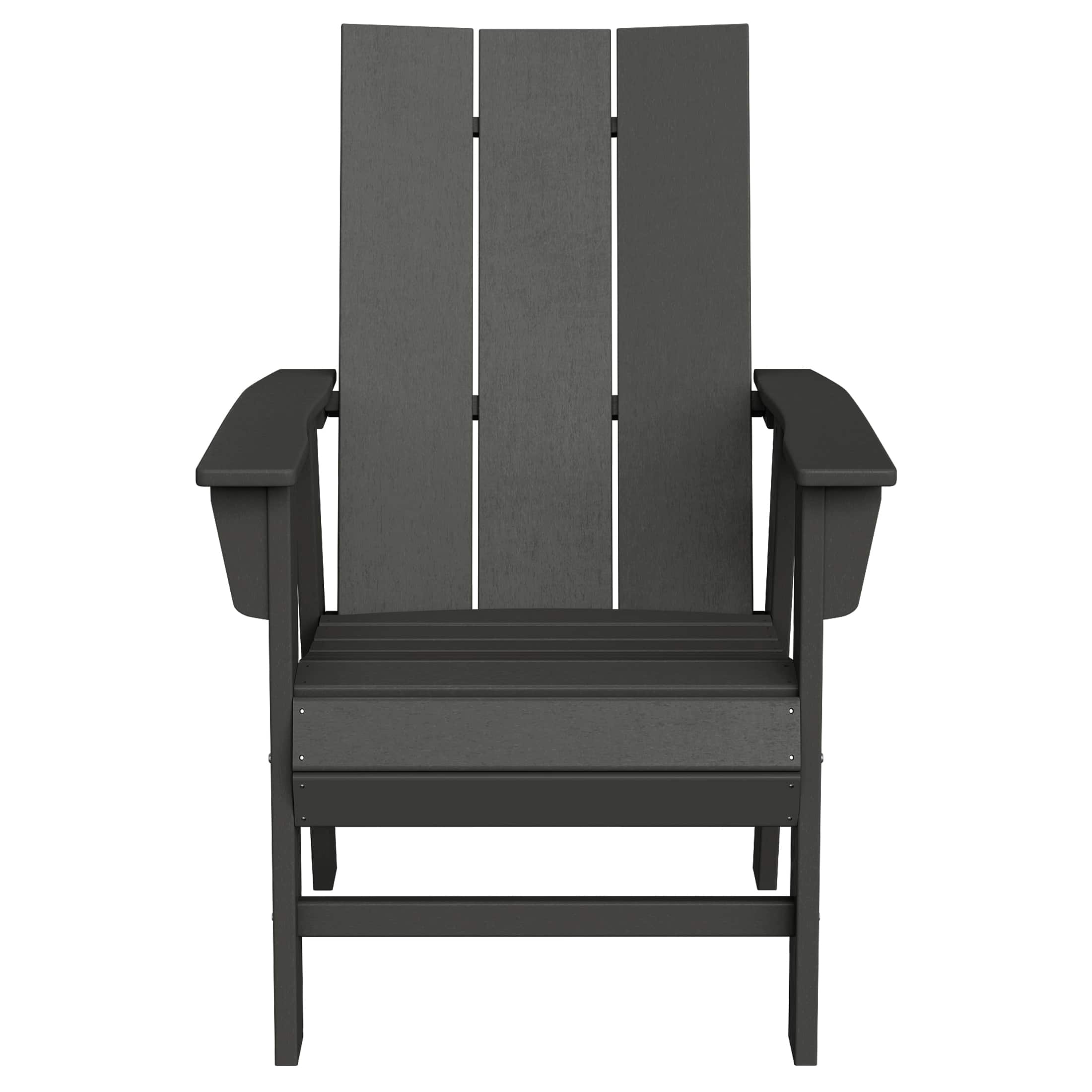 WestinTrends - Ashore Outdoor Patio HDPE Plastic Modern Adirondack Dining Chair - Gray price history on PriceWatchPro
