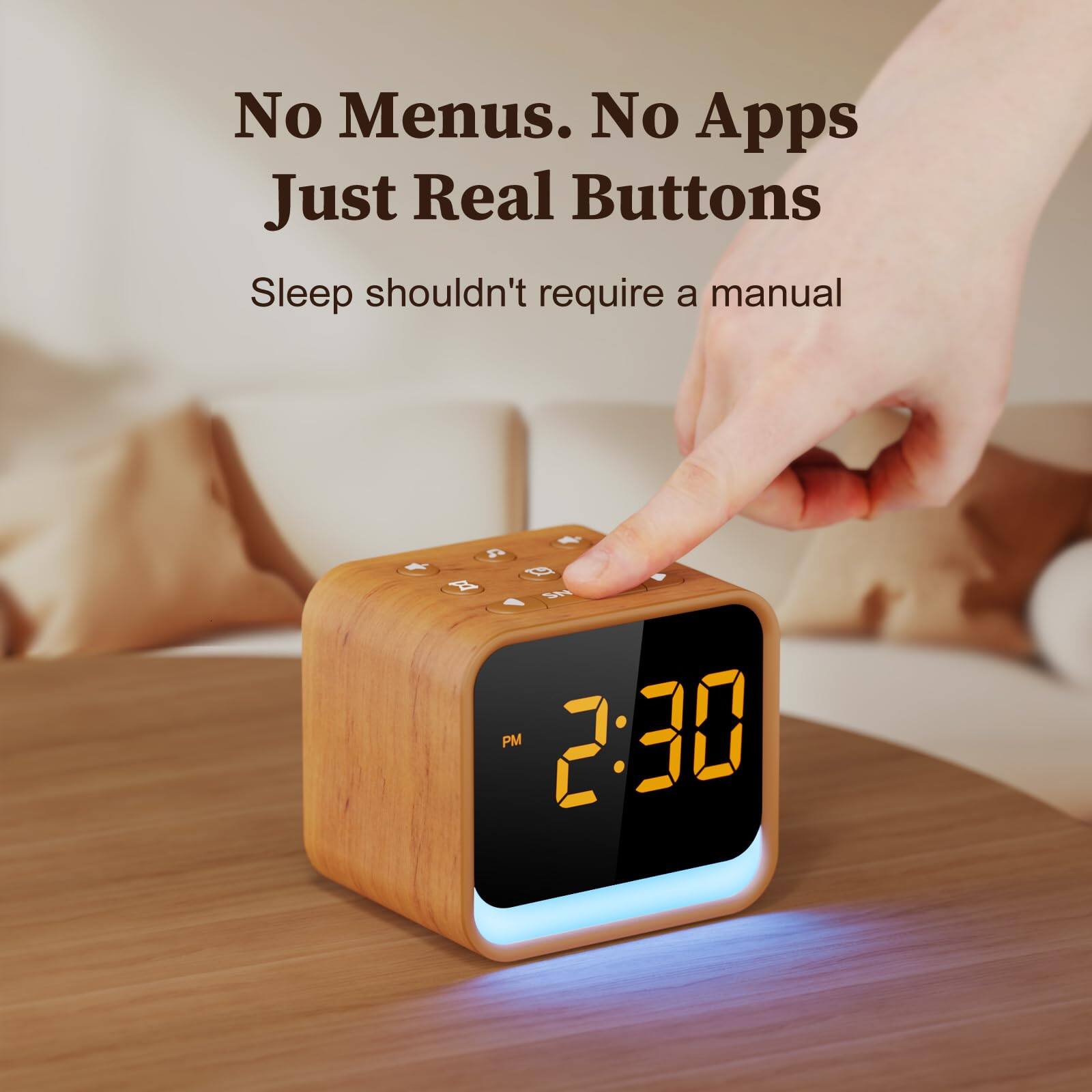 No Menus. No Apps. Just Real Buttons

Sleep shouldn't require a manual

2:30 PM