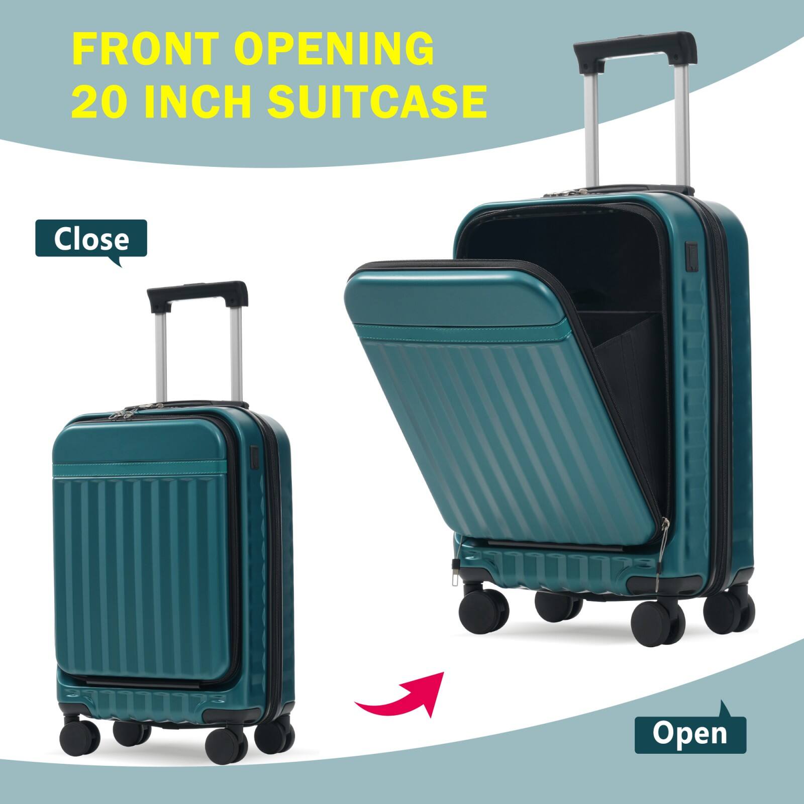 FRONT OPENING  
20 INCH SUITCASE  

Close  
Open