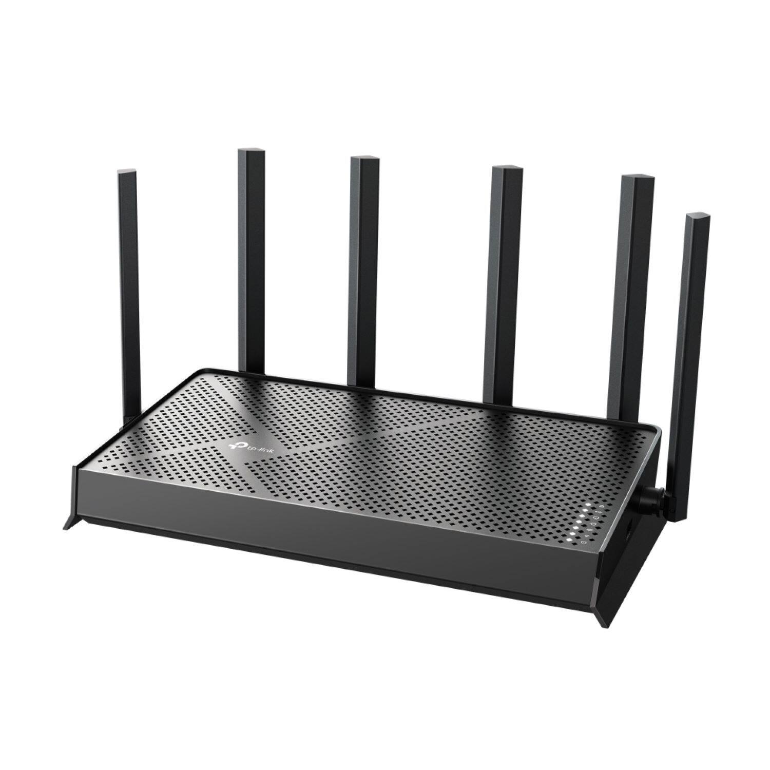 Angle. TP-Link - Archer BE6500 Dual-Band Wi-Fi 7 Router - Black.