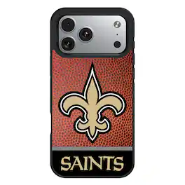 Keyscaper - NFL - New Orleans Saints Bump Case with 8.2ft Drop Protection - 15 Pro Max - Multicolor