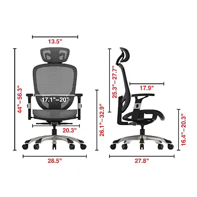 Staples Hyken Ergonomic Mesh Swivel Task Chair Charcoal Gray ST63139 ...