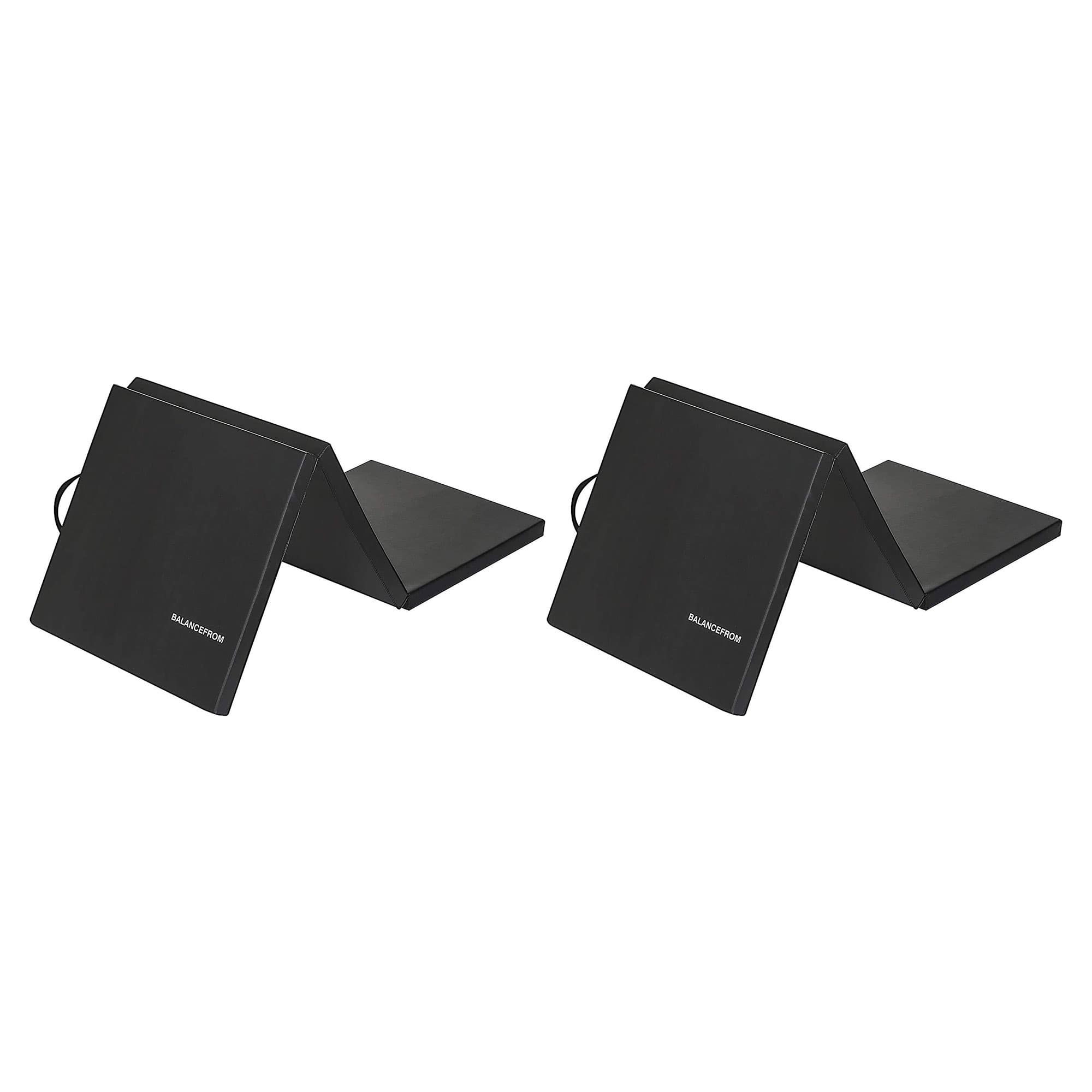 BalanceFrom Fitness - GoGym 6x2ft Folding 3 Panel Exercise Mat, (2 Pack) - Black price history on PriceWatchPro