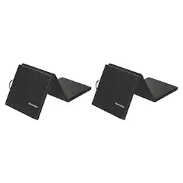 BalanceFrom Fitness - GoGym 6x2ft Folding 3 Panel Exercise Mat, (2 Pack) - Black