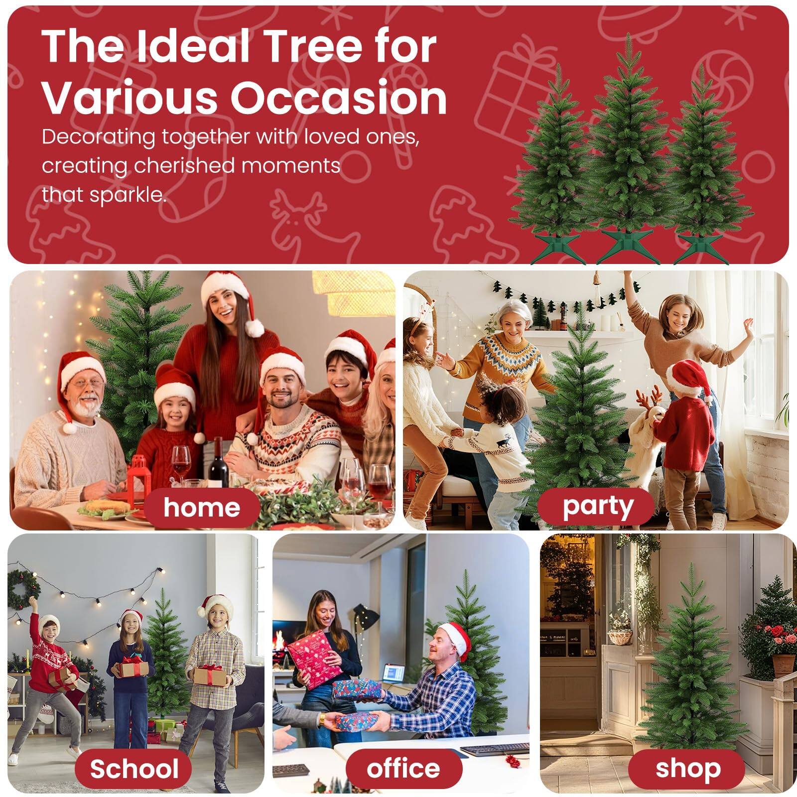 The Ideal Tree for Various Occasions

Decorating together with loved ones, creating cherished moments that sparkle.

- home
- party
- School
- office
- shop