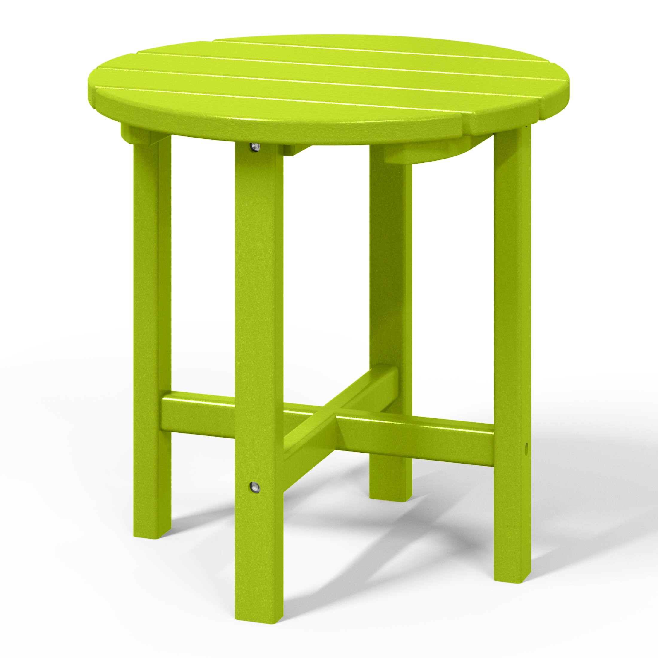 Alt View 1. WestinTrends - WestinTrends Dylan Adirondack Round Outdoor Side Table - Lime.