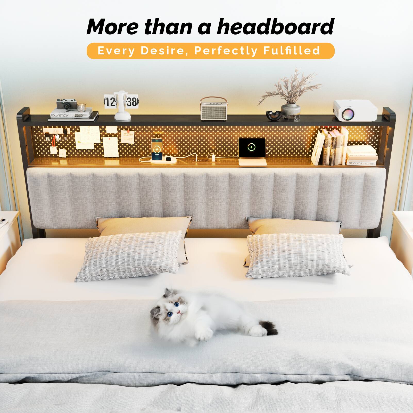 More than a headboard  
Every Desire, Perfectly Fulfilled