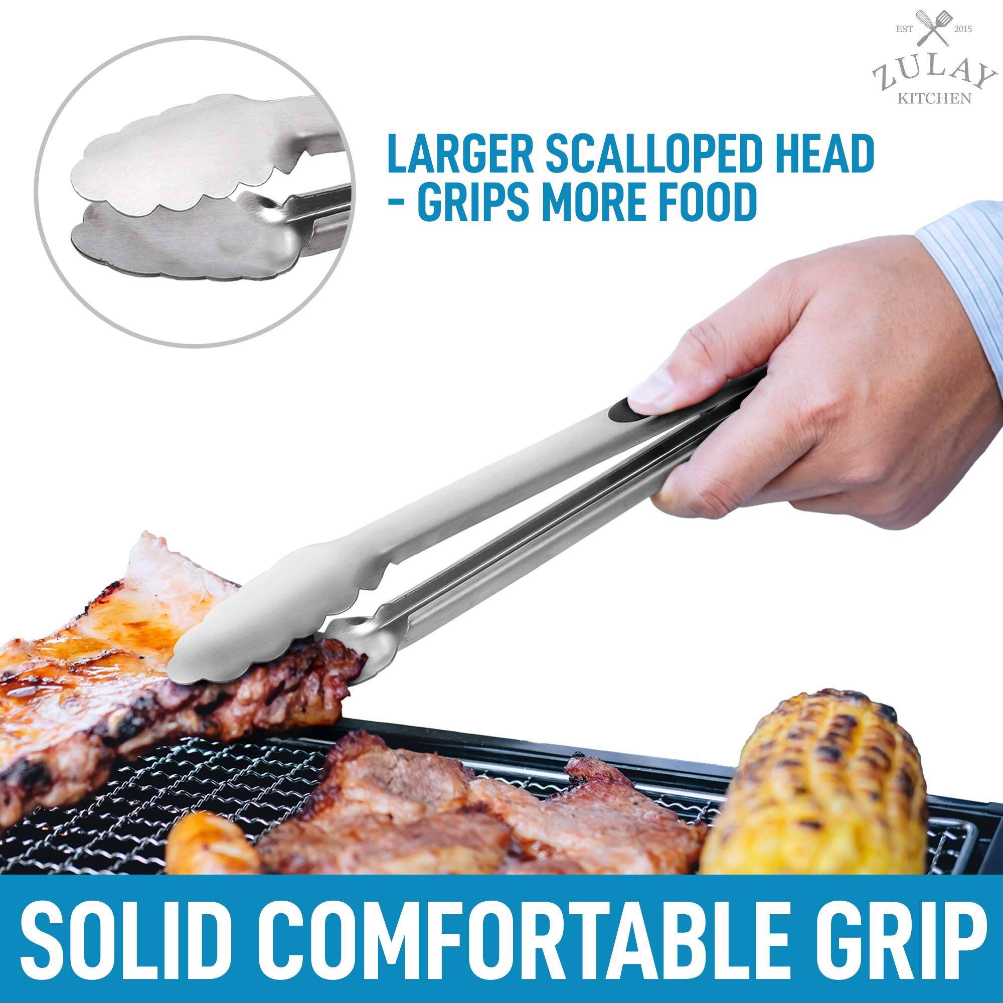 r x 2015 ZULAY KITCHEN LARGER SCALLOPED HEAD - GRIPS MORE FOOD SOLID COMFORTABLE GRIP