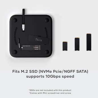 Satechi Stand & Hub For Mac Mini / Studio With NVMe SSD Enclosure Satechi Stand & Hub For Mac Mini / Studio With NVMe SSD Enclosure
