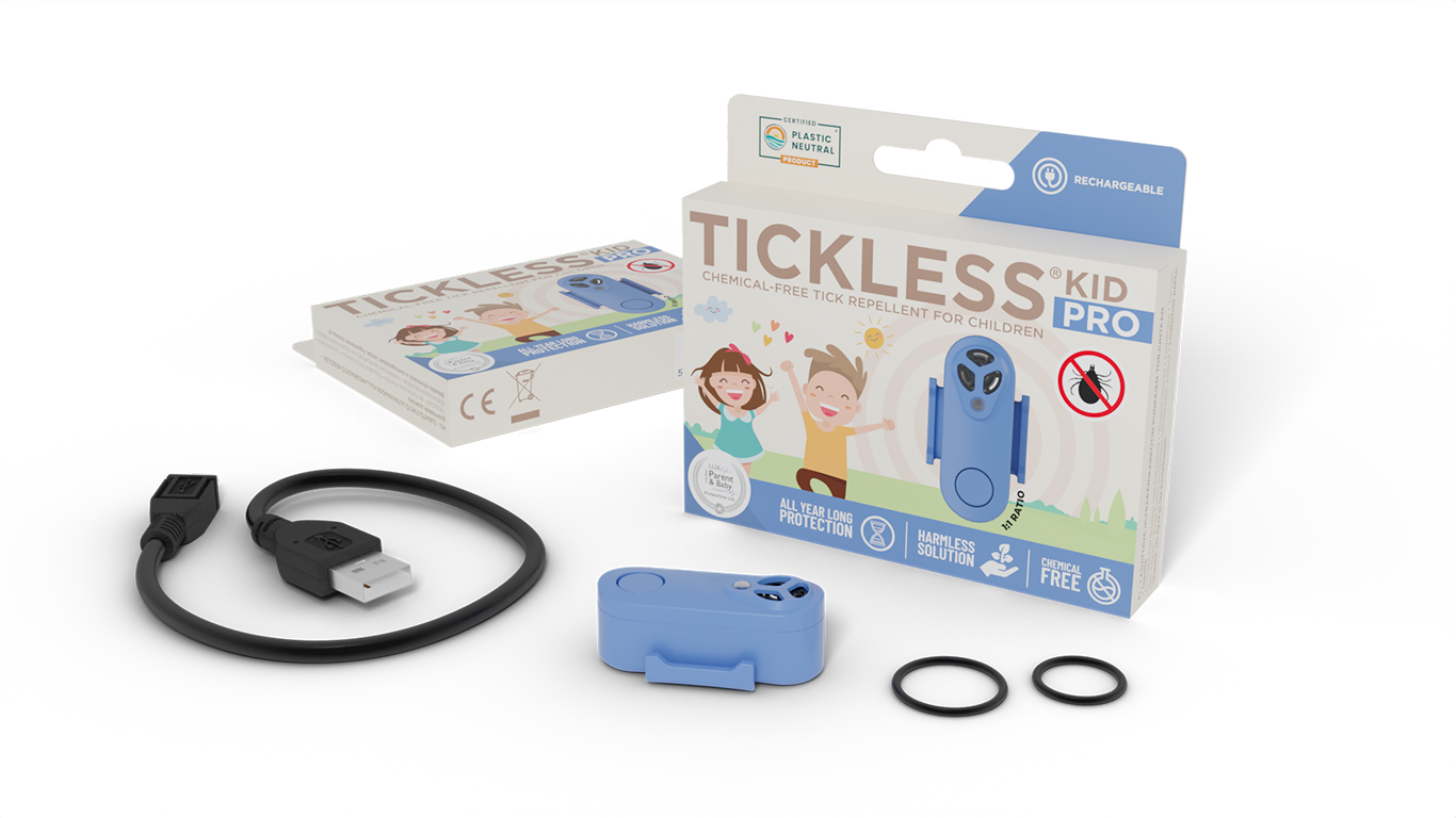 PLASTIC NEUTRAL RECHARGEABLE TICKLESS CHEMICAL-FREE TICK REPELLENT FOR CHILDREN PRO PARENT & BABY ALL YEAR PROTECTION LONG LASTING HARMLESS SOLUTION CHEMICAL FREE