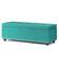 Angle. Simpli Home - Hamilton Storage Ottoman - Aqua Blue.