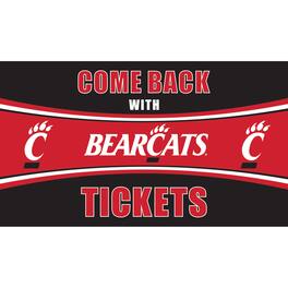 Evergreen Enterprises - Cincinnati Bearcats 28" x 16" Come Back With Tickets Door Mat - Multicolor