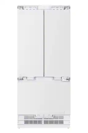 Front. Kucht - 36 in. Width 19.6 cu. ft. French Door Built-In Refrigerator in Custom Panel Ready, Counter Depth - Panel Ready.