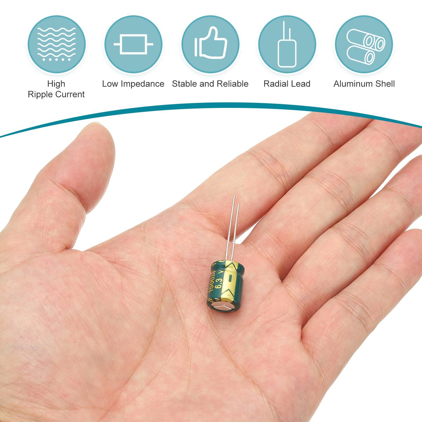 High Ripple Current Low Impedance Stable and Reliable Radial Lead Aluminum Shell - A 1500% 6.3 F 2