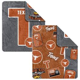 Logo Brands - Texas Longhorns 50- x 60- Dream Weave Throw Blanket - Gray