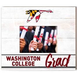 Jardine - Washington College Shoremen 13.5" x 11.5" Grad Frame - White