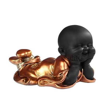 Front. FC Design - FC Design 7"H Little Buddhist Monk Figurine Statue Office Desk Tabletop Home Decor Gift - Multi-Color.