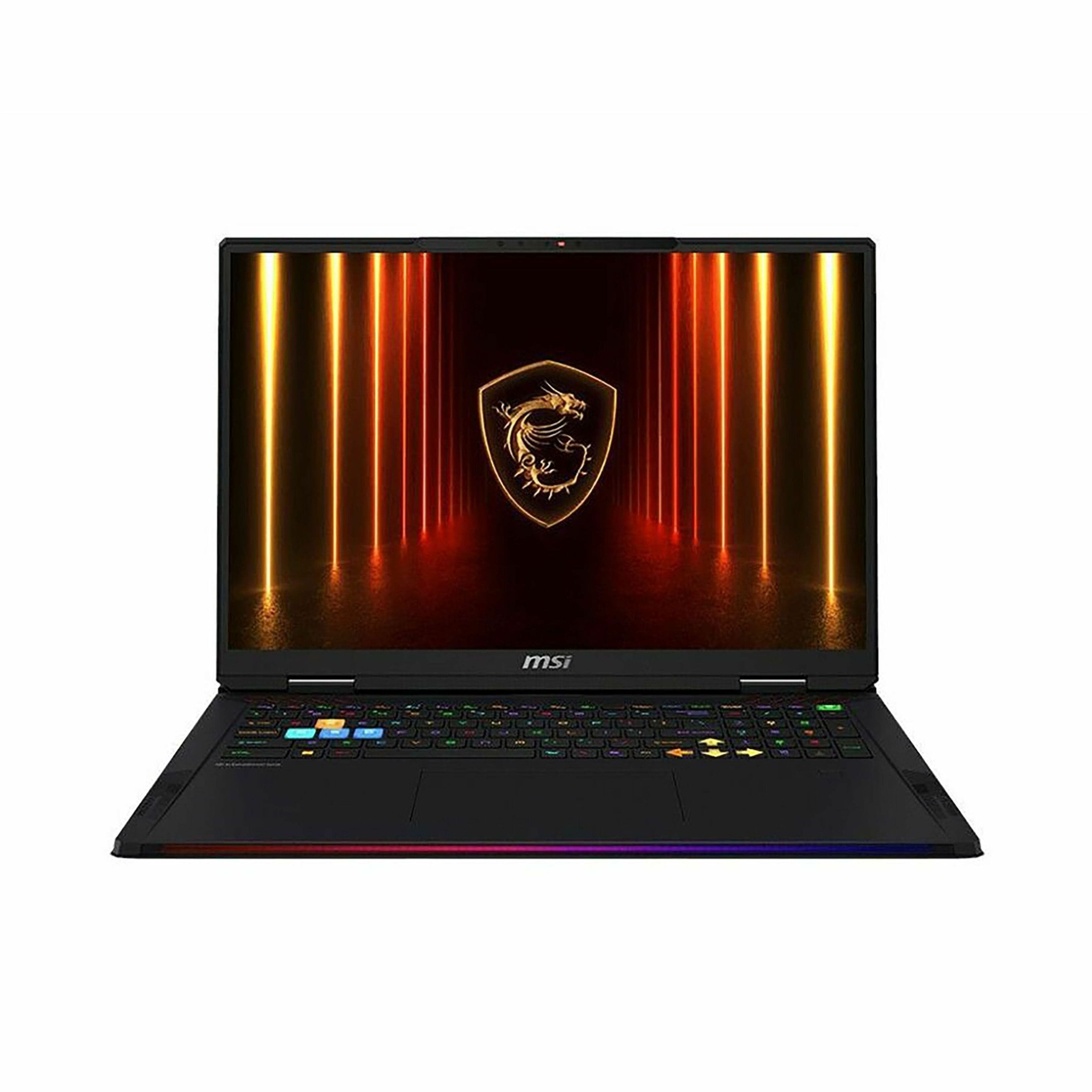 Angle. MSI - 18" Gaming Laptop 3840 x 2400 () - AMD Ryzen 9 9955HX3D with 64GB Memory - GeForce RTX 5090 - 2 TB SSD - Core Black, Black.