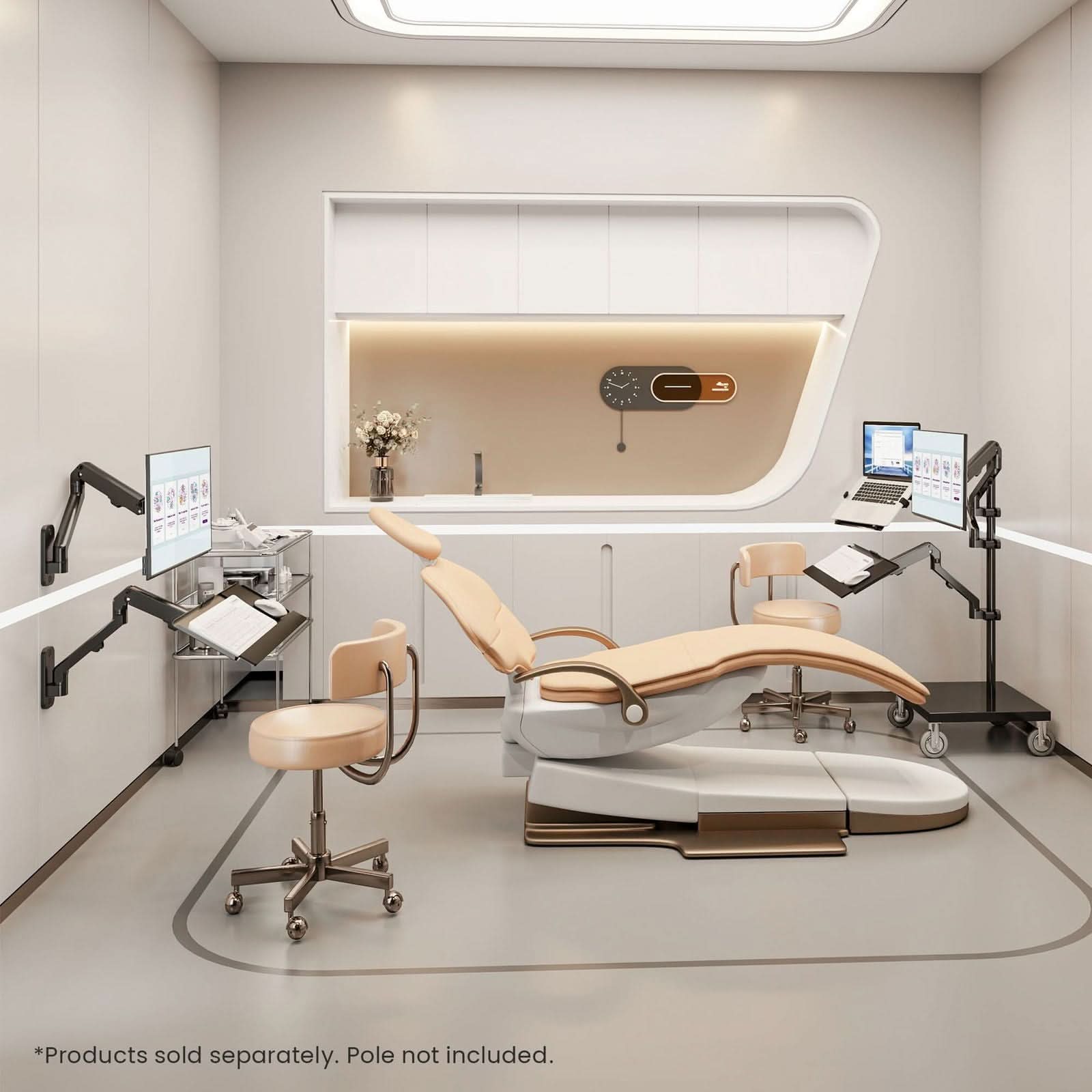 *Products sold separately. Pole not included.