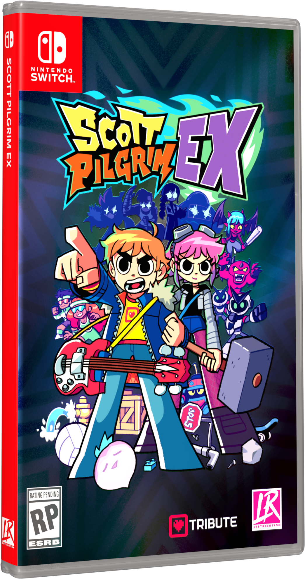 SCOTT PILGRIM EX  
NINTENDO SWITCH  

SCOTT PILGRIM EX  

RATING PENDING  
RP  
ESRB  

TRIBUTE  
LR DISTRIBUTION - E10+ (Everyone 10+)