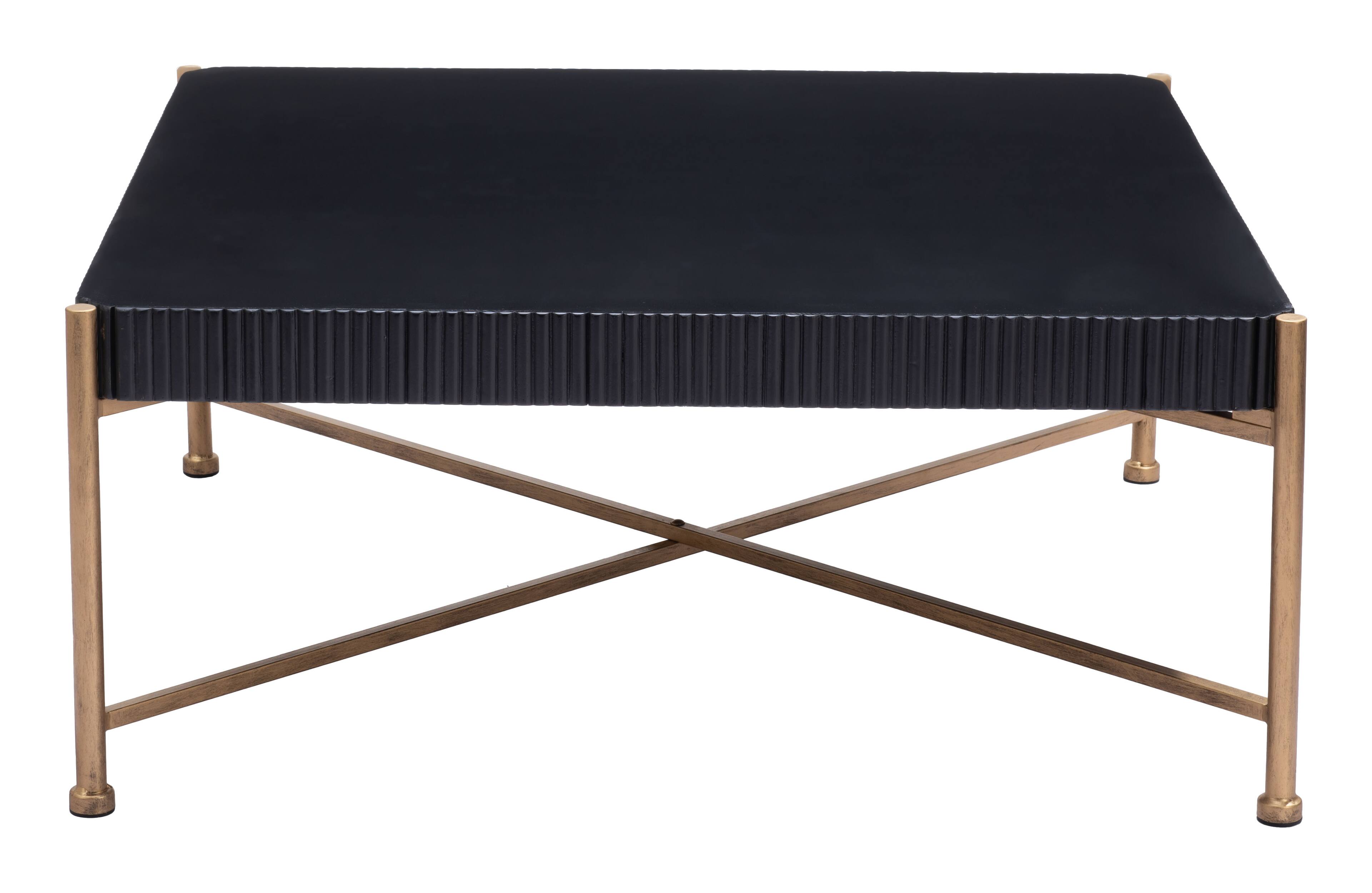 Back. Hivvago - Nazaire Coffee Table Black - Black.