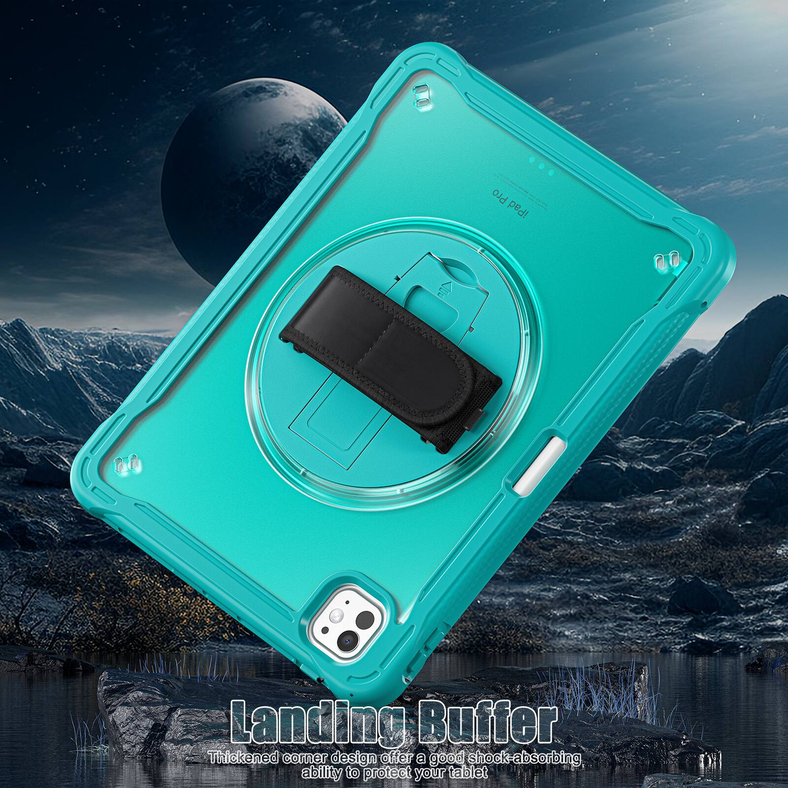 Pro iPad Landing Buffer Thickened corner design offers a good shock-absorbing ability to protect your tablet