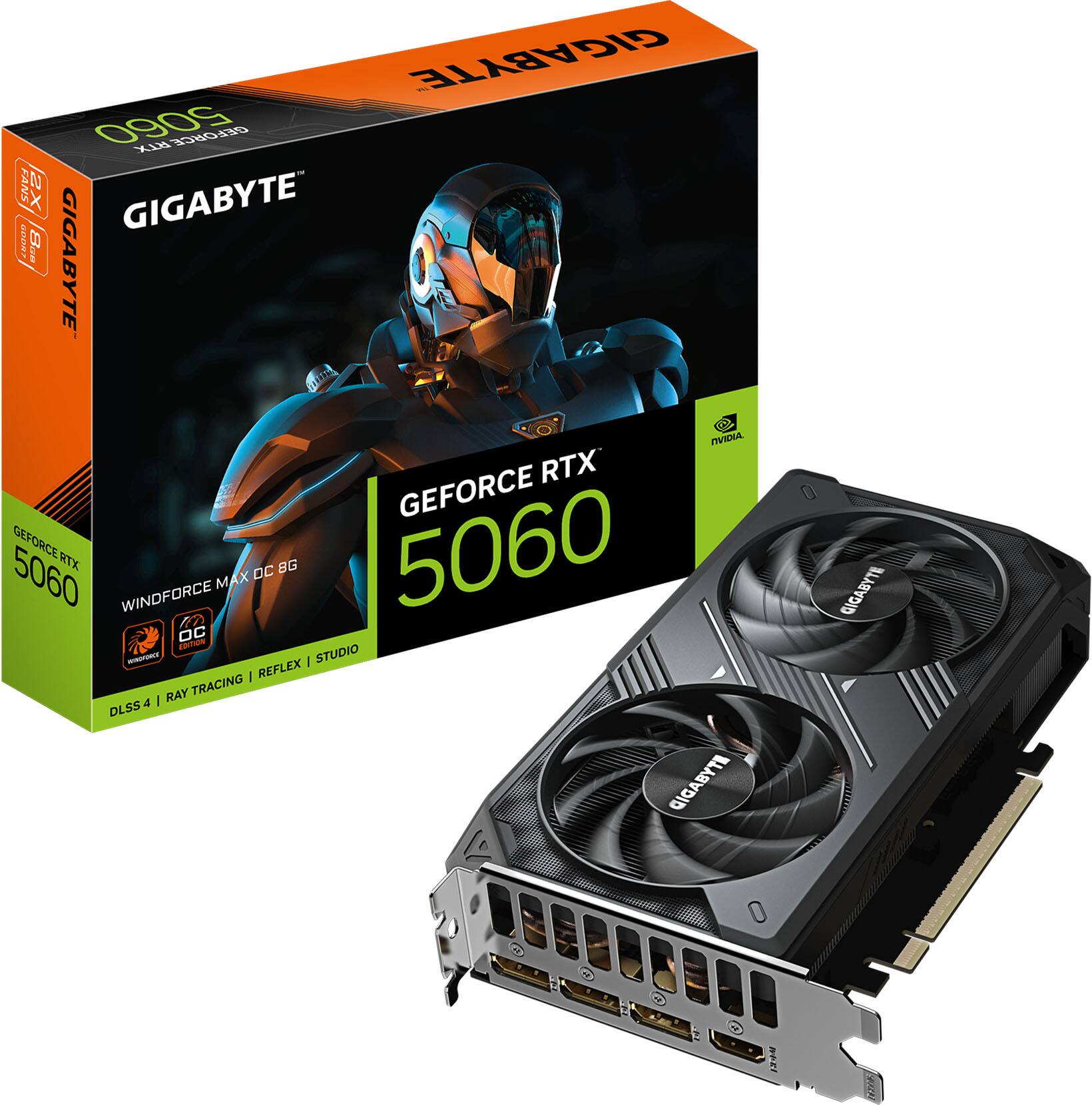 GIGABYTE GeForce RTX 5060 WINDFORCE MAX OC 8GB GDDR7 PCI