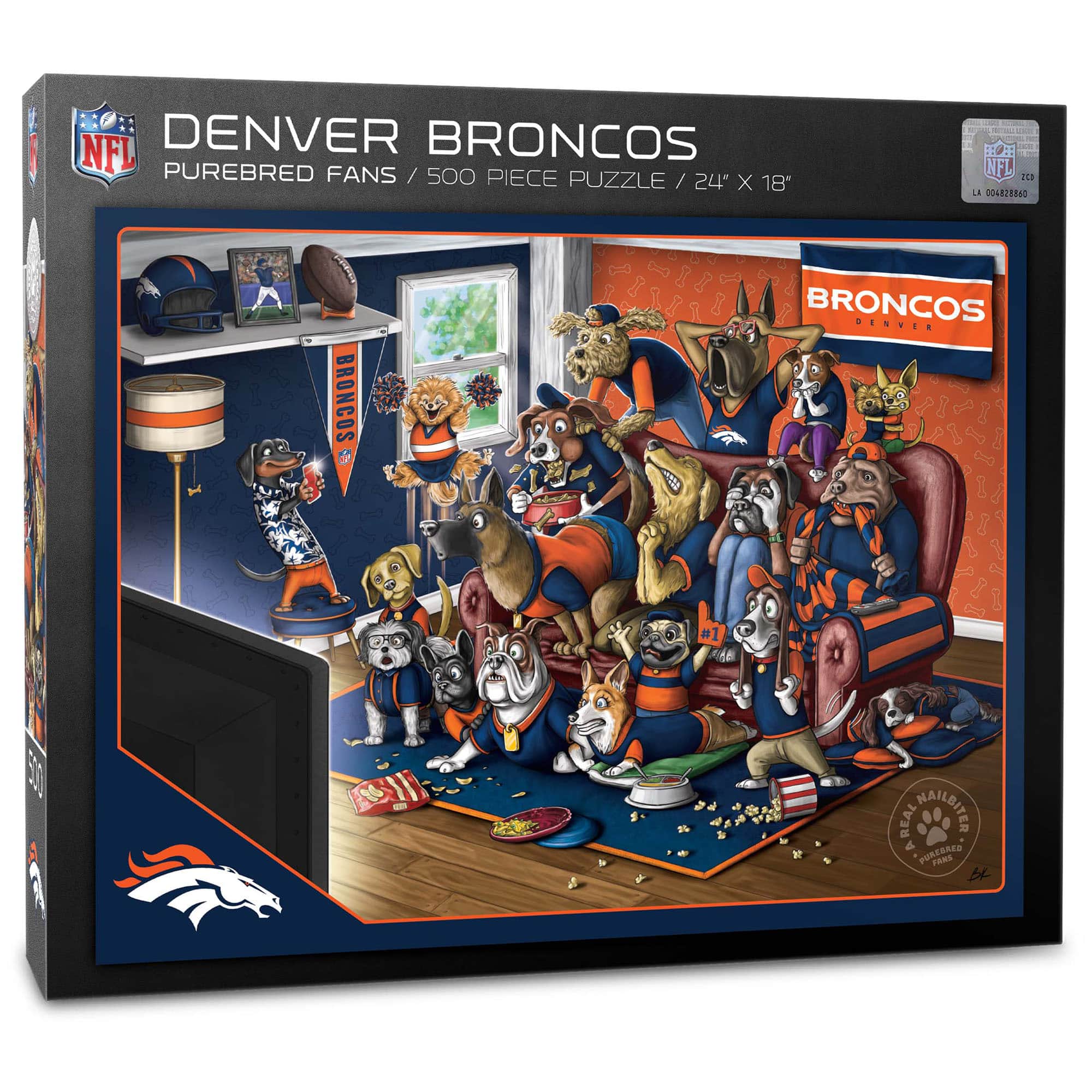YouTheFan - Purebred Fans 18'' x 24'' A Real Nailbiter 500-Piece Puzzle - Multicolor