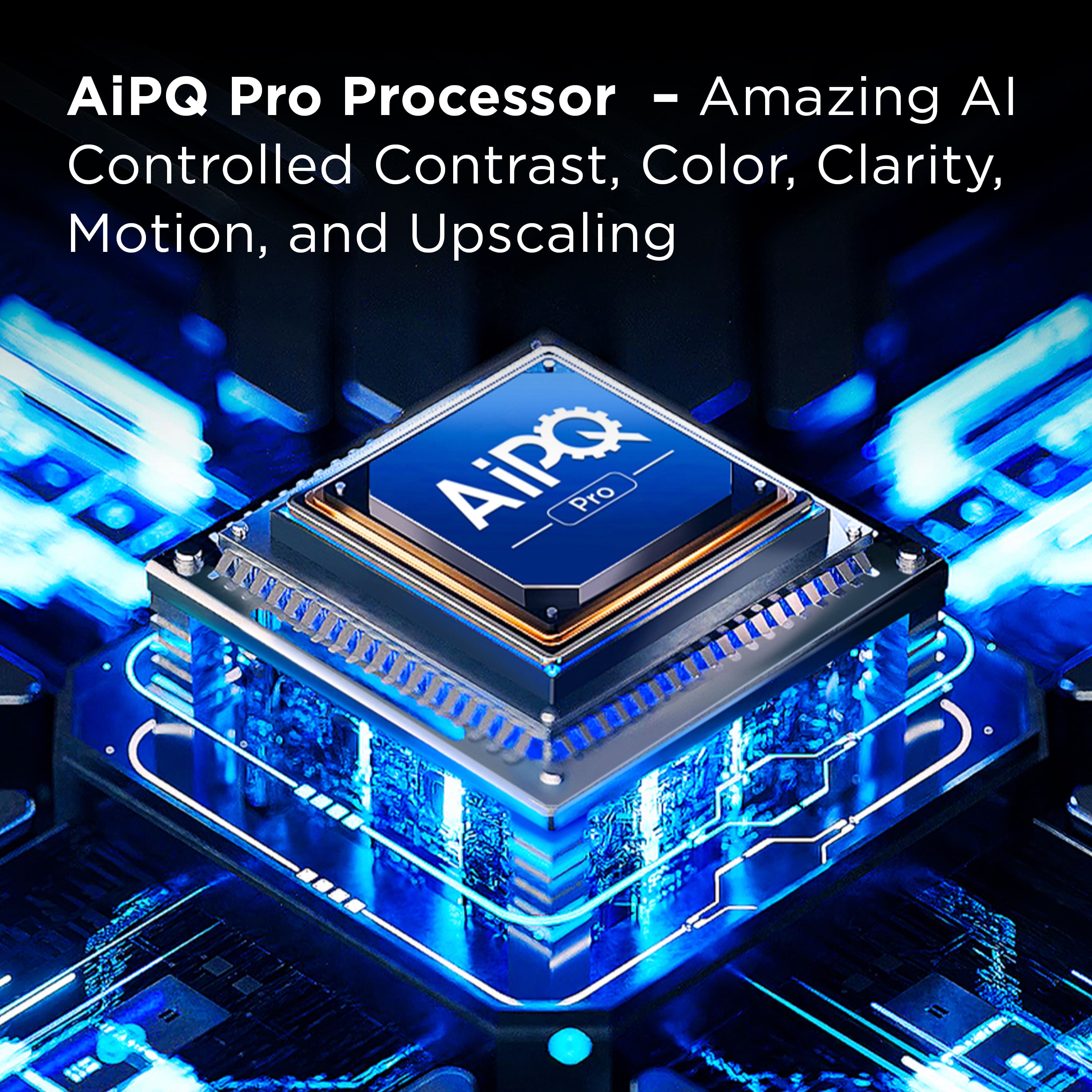AiPQ Pro Processor - Amazing AI Controlled Contrast, Color, Clarity, Motion, and Upscaling