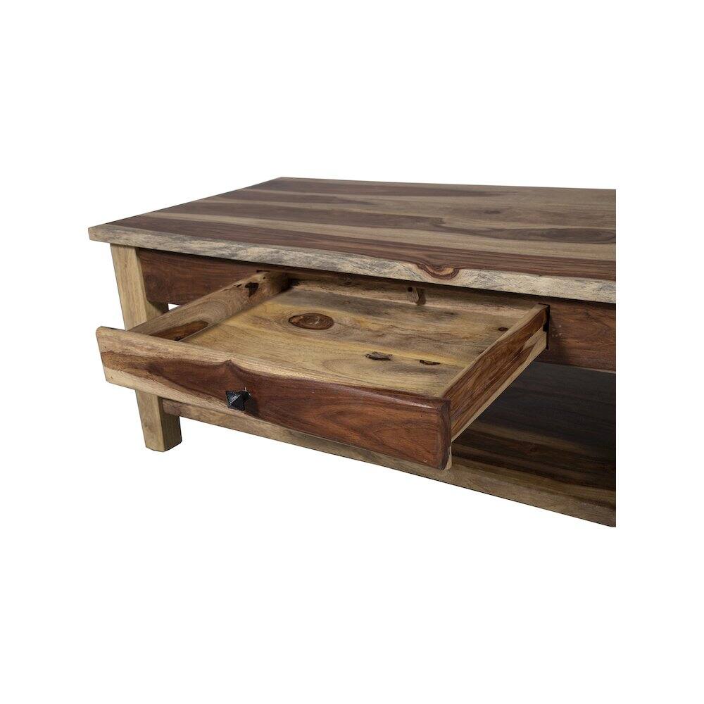 Alt View 7. Porter Designs - Taos Solid Sheesham Wood Coffee Table - Natural.