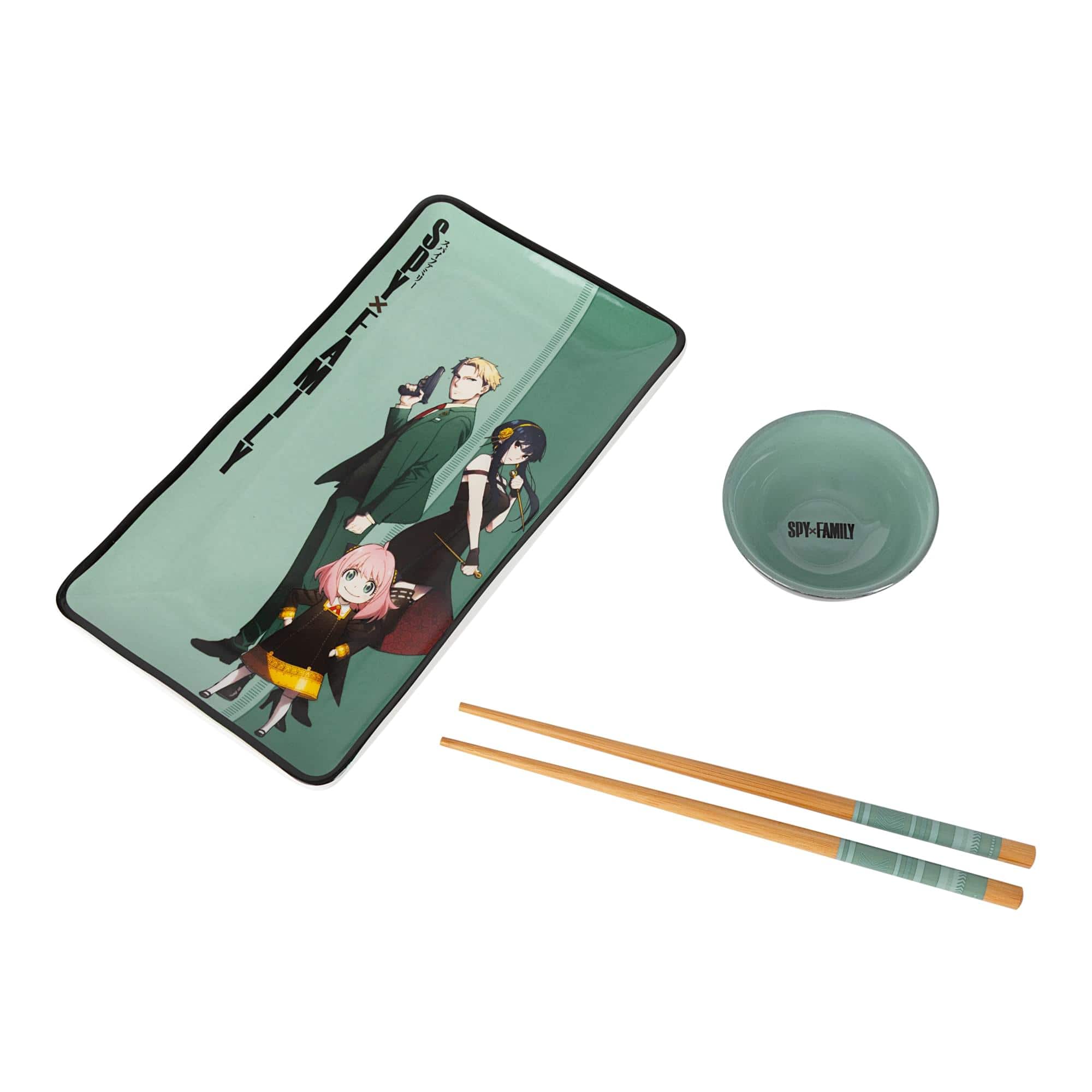 Silver Buffalo - Spy x Family Trio 3-Piece Ceramic Sushi Set With Sauce Bowl and Chopsticks - Multi-Colored price history on PriceWatchPro