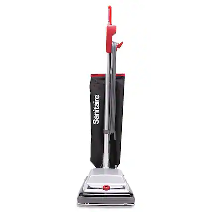 Front. Sanitaire - SC889D 12 in. Cleaning Path Tradition QuietClean Upright Vacuum SC889A - Gray/Red/Black - Gray/Red/Black.
