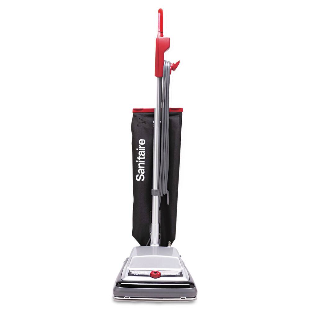 Front. Sanitaire - SC889D 12 in. Cleaning Path Tradition QuietClean Upright Vacuum SC889A - Gray/Red/Black - Gray/Red/Black.