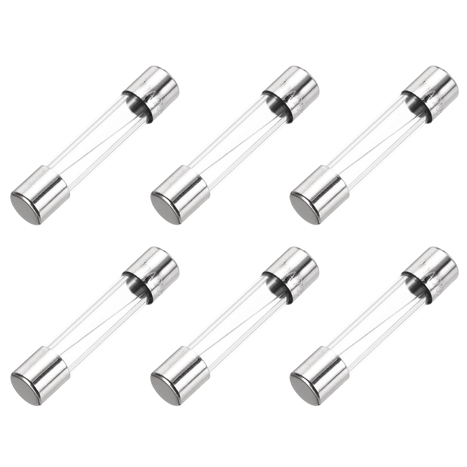 Unique Bargains - 10A 250V 6x30mm Time Delay Glass Fuse UL Listed Slow Blow Fuse for Home Appliances 6pcs
