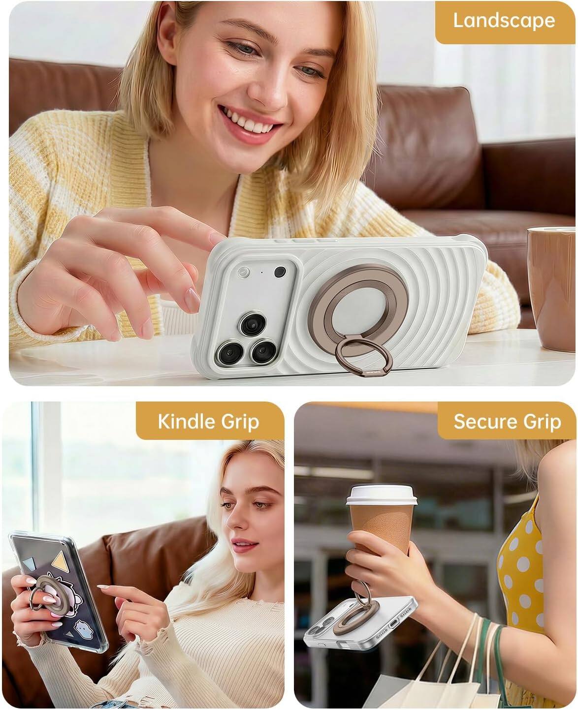 Landscape  
Kindle Grip  
Secure Grip