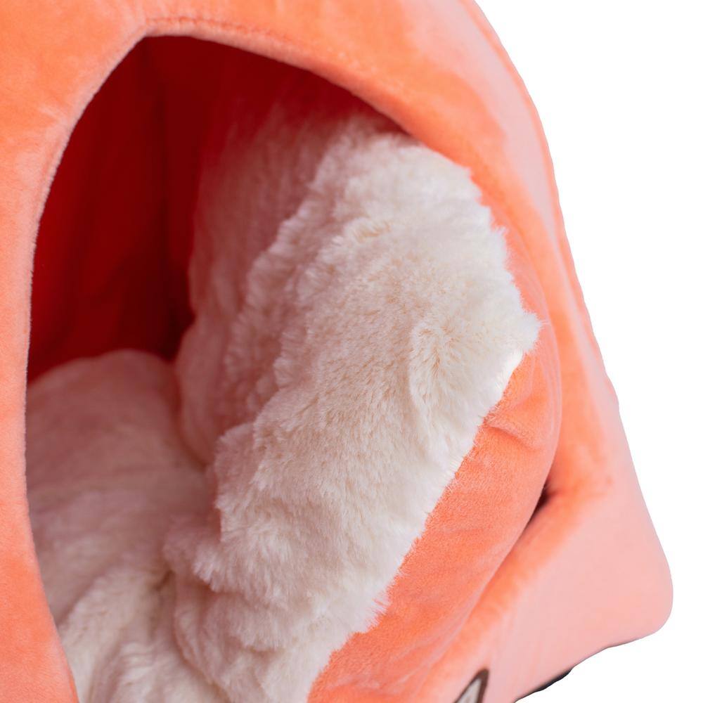 Alt View 4. Armarkat - Cat Bed Orange And Ivory - Orange.