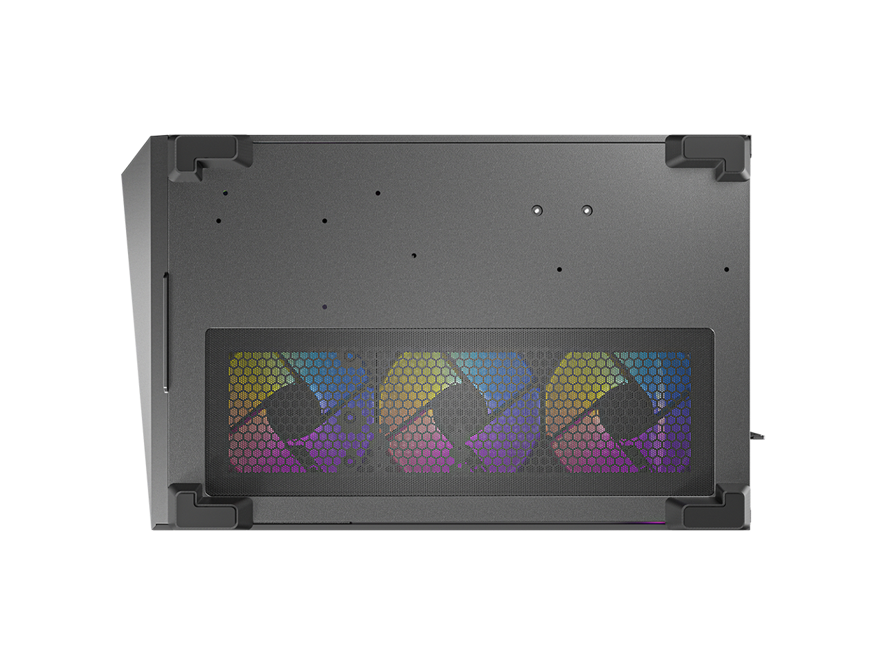 Alt View 10. Antec - Antec C5 ARGB, 7x 120mm ARGB Fans, 10 Fan Support, Type-C 3.2 Gen 2, Tempered Glass, 360mm Radiator, Mid-Tower ATX Case - Black.