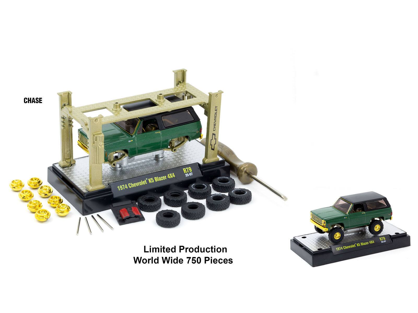 CHASE  
CHEVROLET  
1974 Chevrolet K5 Blazer 4X4  
R79 25-47  
Limited Production  
World Wide 750 Pieces  

1974 Chevrolet K5 Blazer 4X4  
R79 25-47