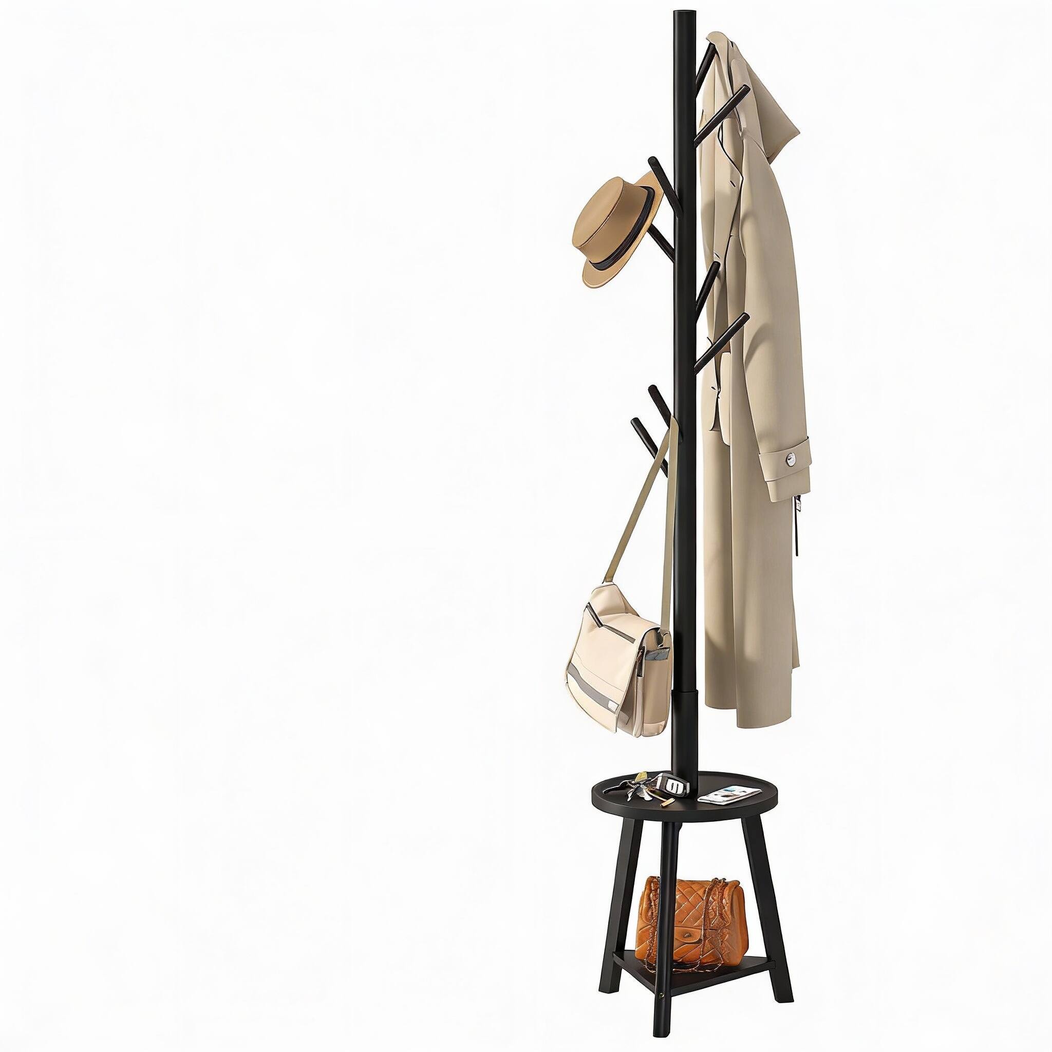 BLACK 13.2"D x 13.2"W x 73.2"H