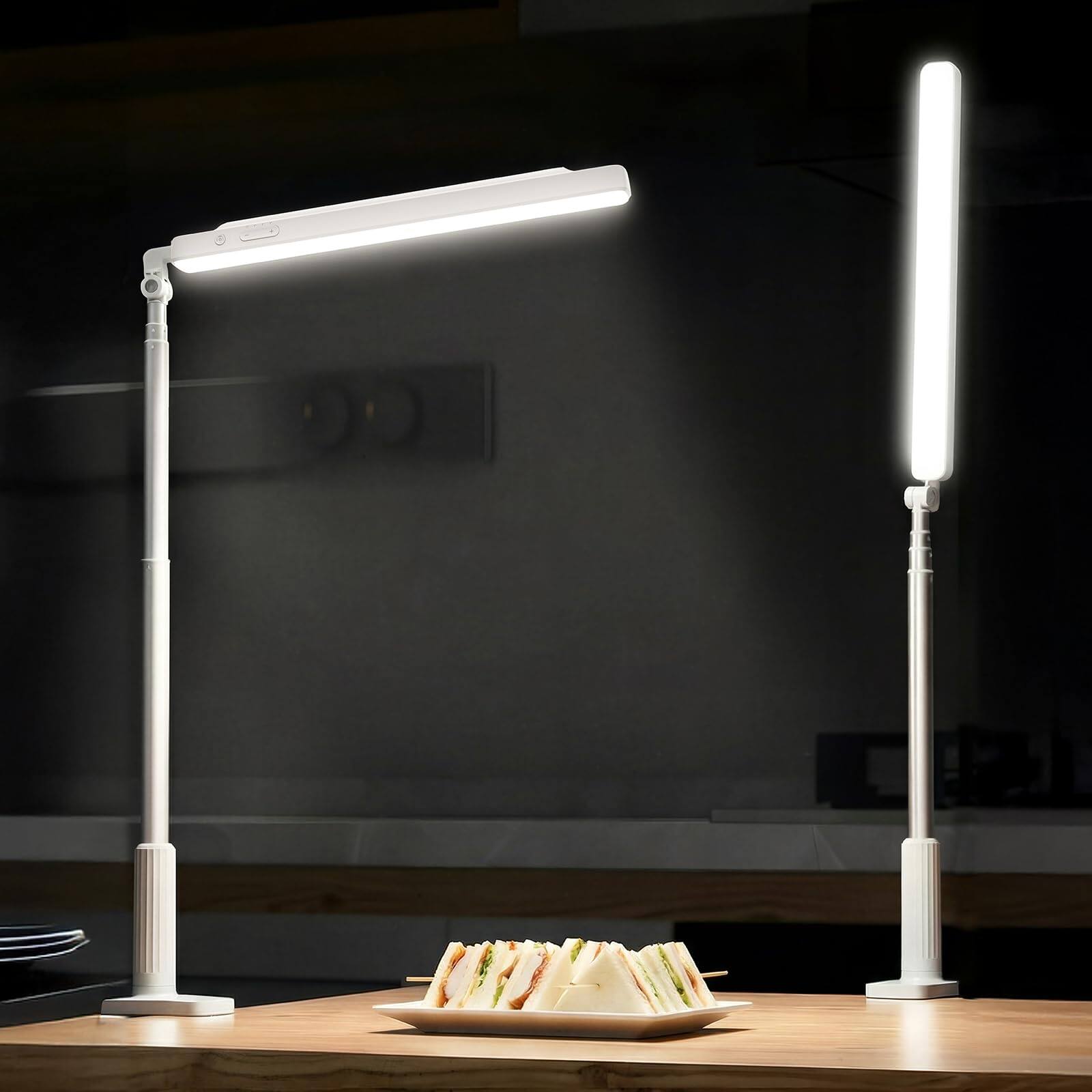 Angle. Neewer - Entry Level 5W Foldable Overhead LED Light, 62" Bi-Color, 3600mAh, Desk Clamp, N45.