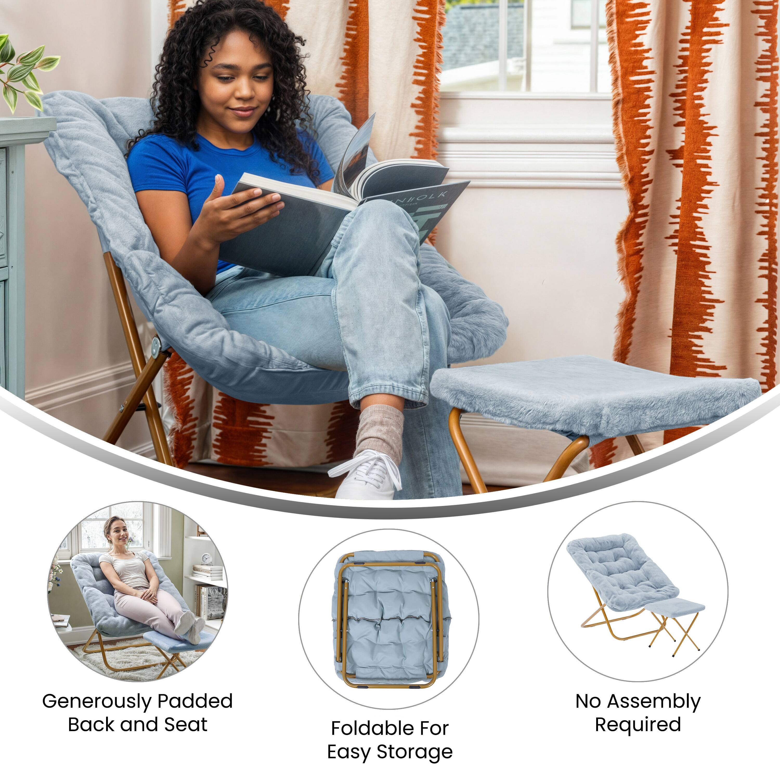 ROLK  
Generously Padded Back and Seat  
Foldable For Easy Storage  
No Assembly Required