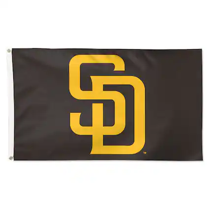 Front. Fanatics - San Diego Padres 3' x 5' Primary Logo Single-Sided Flag - Multicolor.