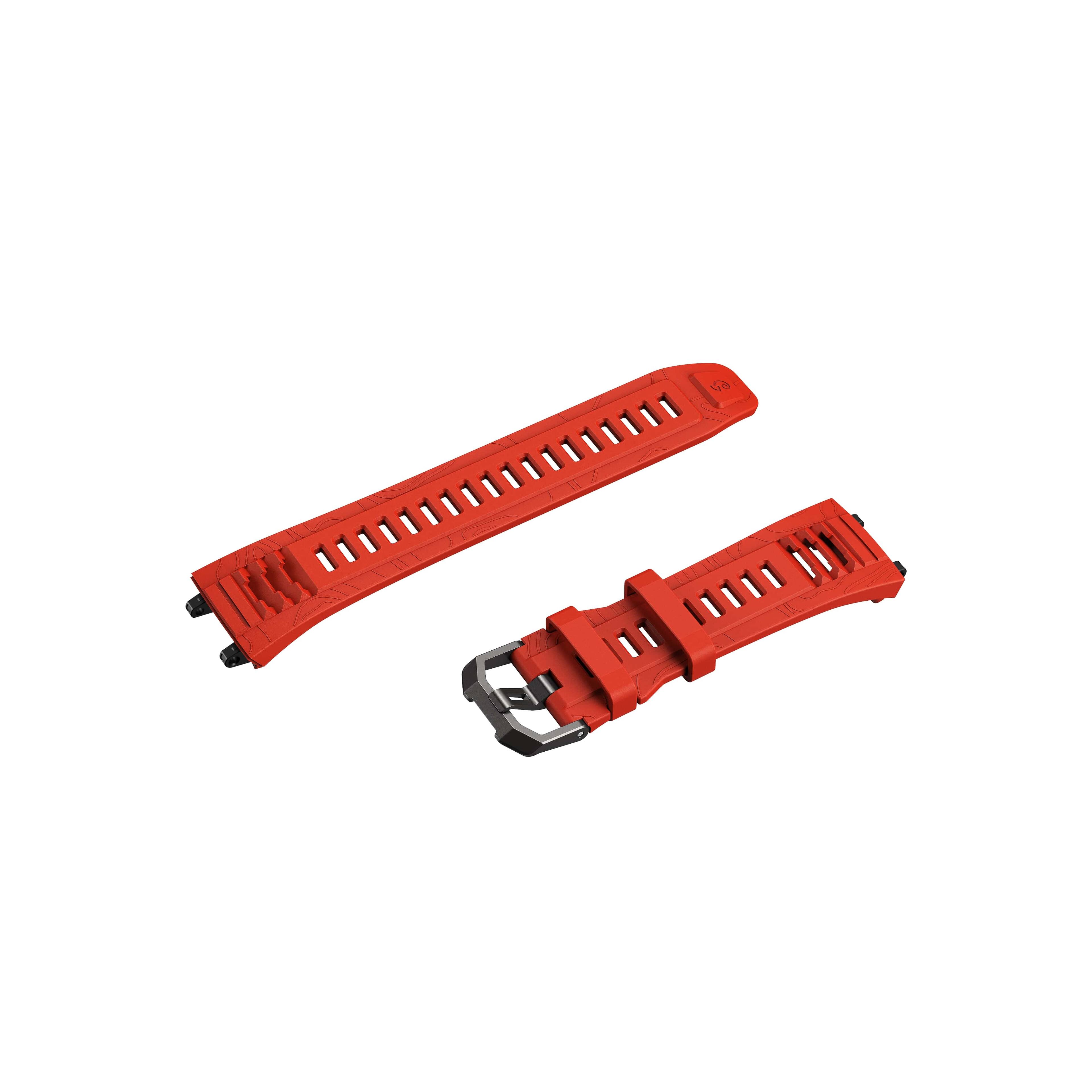 Angle. Amazfit - Amazfit T-Rex 3 Lava Strap (22mm) - Red.